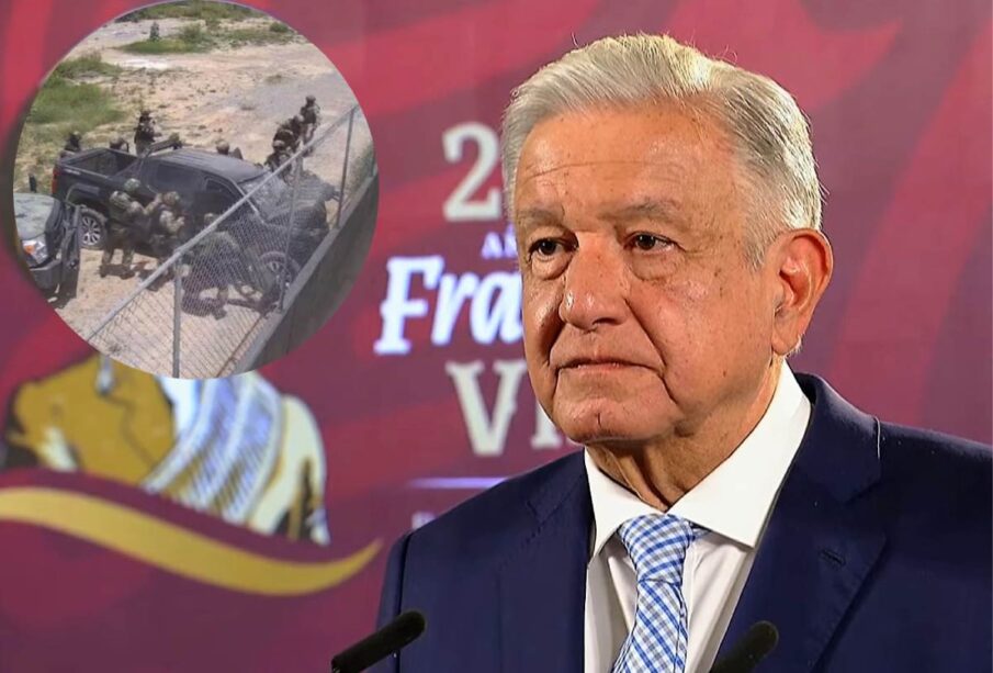 AMLO serio por el caso de Nuevo Laredo