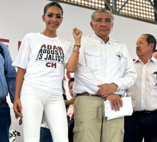 Adán Augusto y legisladora Yussara Canales