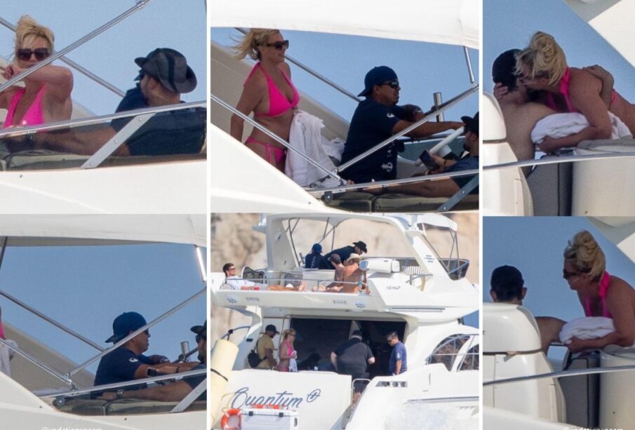 Britney Spears abordo de un yate en Cabo San Lucas