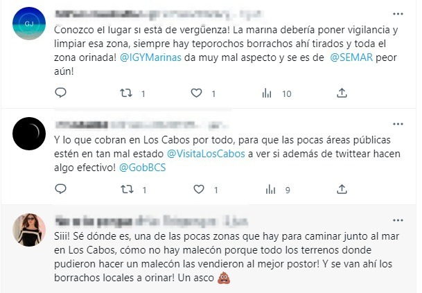 Denuncias ciudadanas sobre el mal estado del mirador de Cabo San Lucas.