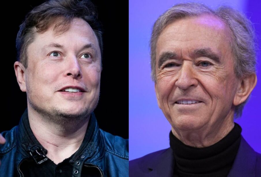 Elon Musk y Bernard Arnault