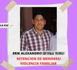 Erick Alexandro N acusado de retención de menores.