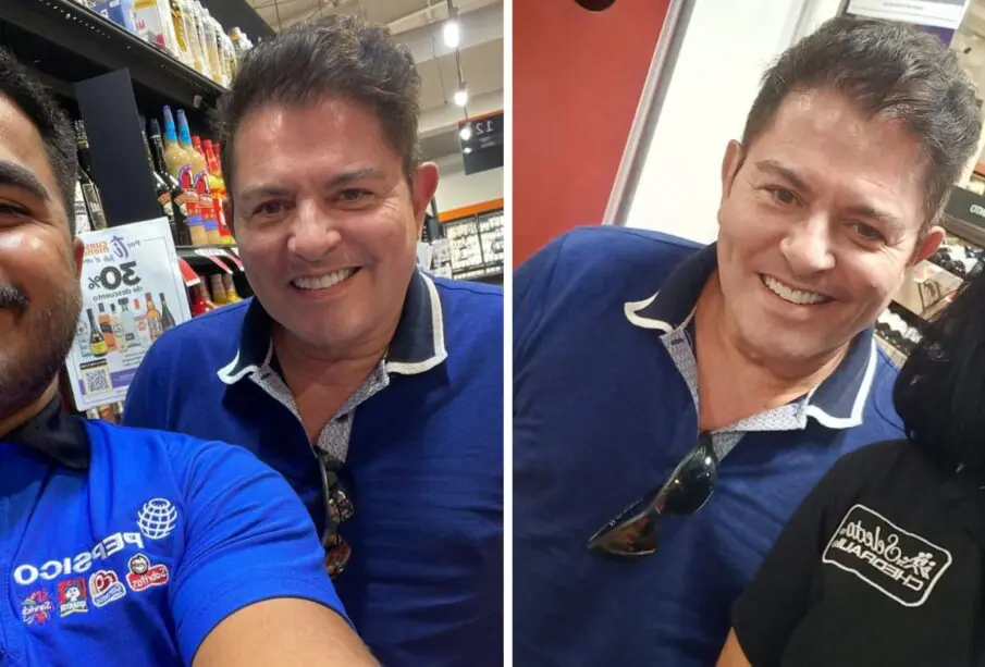 Ernesto Laguardia en un supermercado de La Paz.