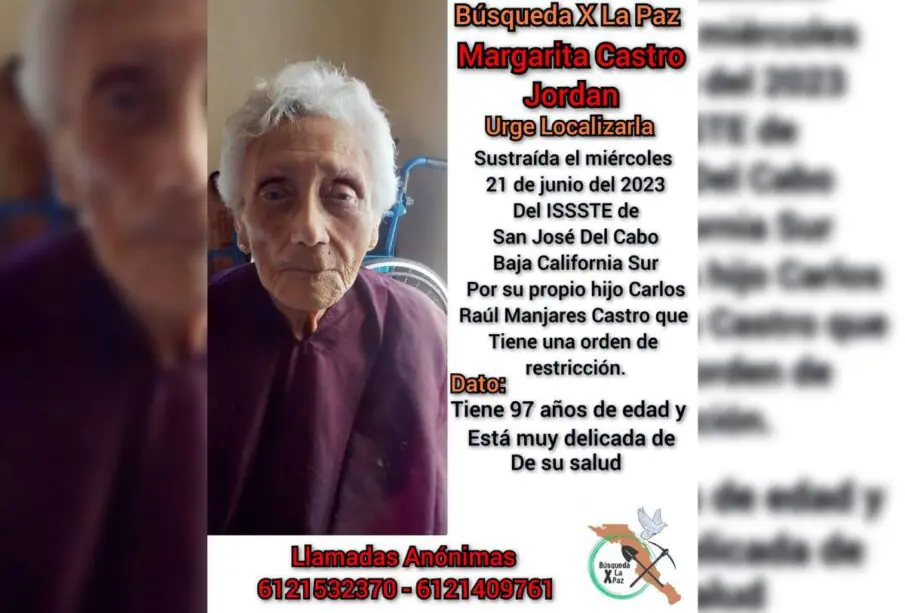 Ficha de búsqueda de adulta mayor