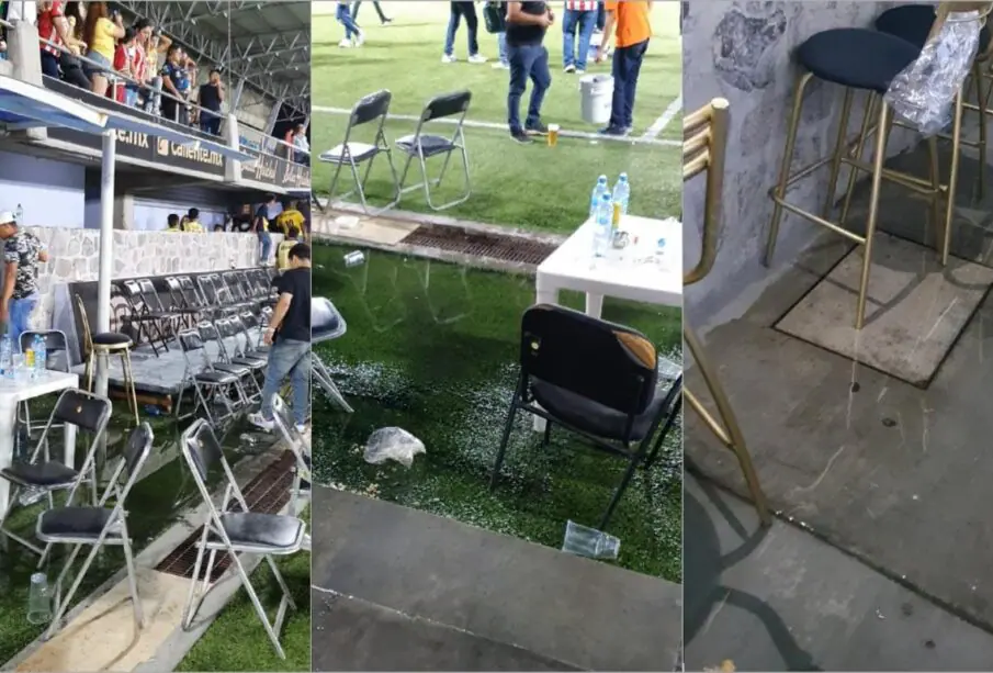Fuga de aguas negras Estadio Guaycura.