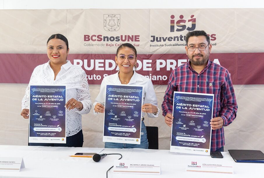 Juventud ISJ invitando a Mérito Estatal de la Juventud.