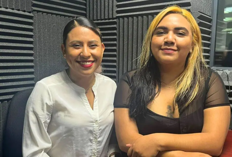 Grace Gámez y Andrea Elizabeth Ramírez,