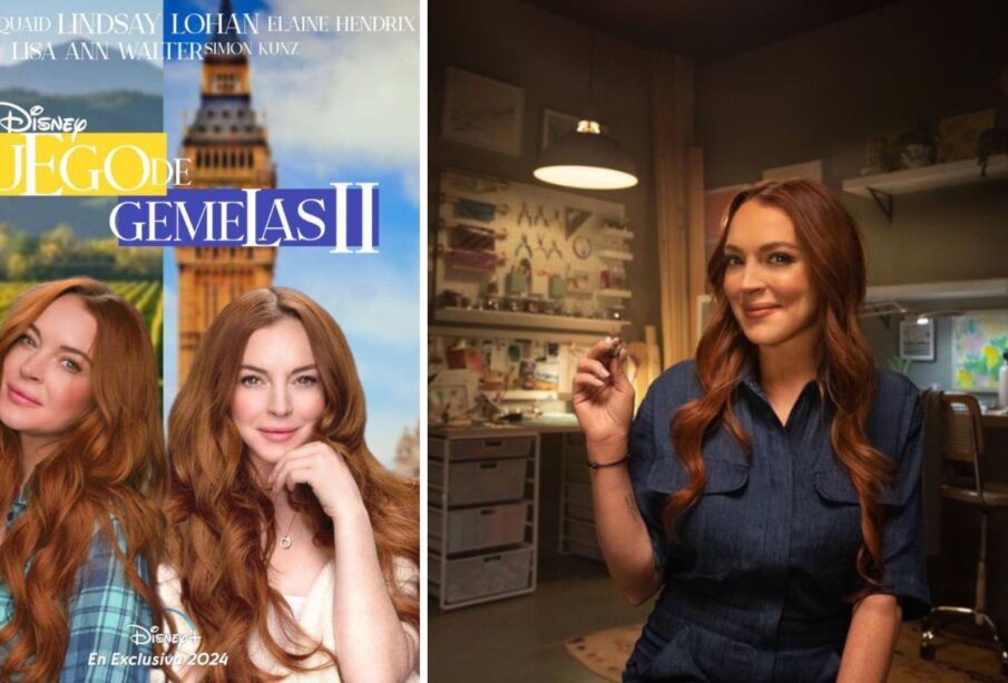 Lindsay Lohan en el poster editado de la secuela de Juego de gemelas.