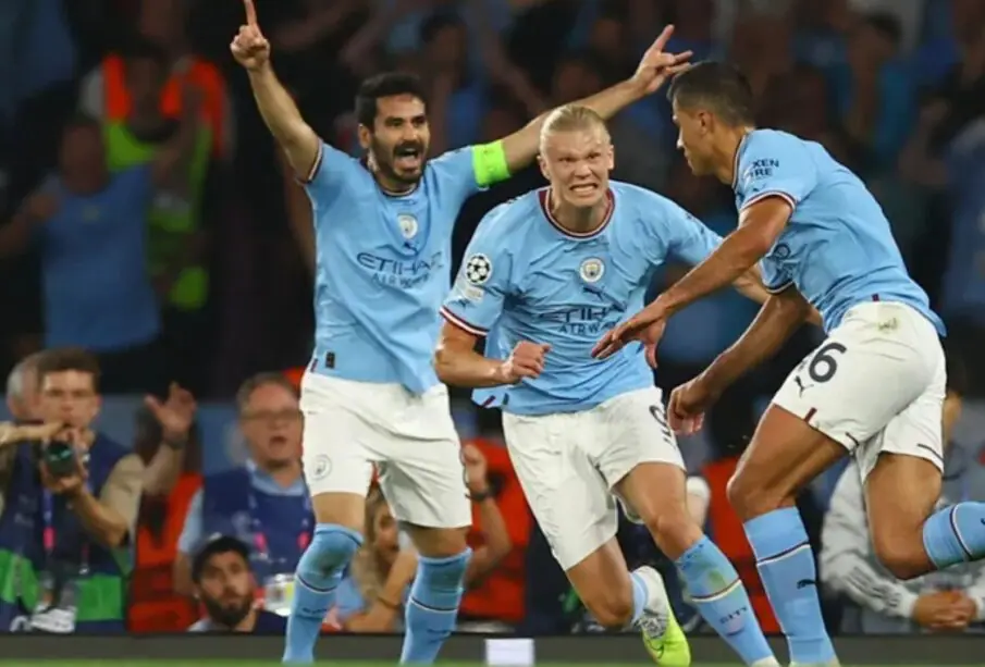 Manchester City en la Champions League.