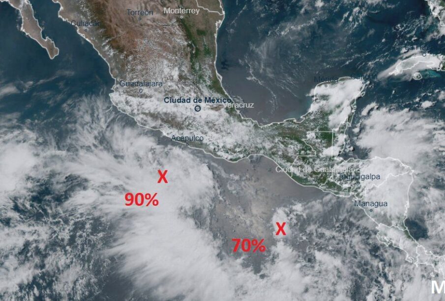 Mapa del huracán de categoría 1 Ardían