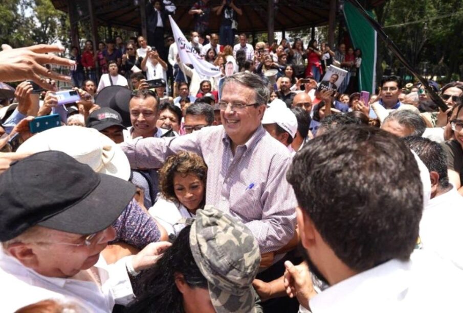 Marcelo Ebrard como aspirante a candidato de Morena