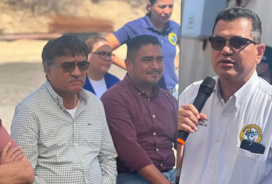 Oscar Leggs y presidente del patronato de Bomberos