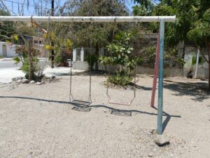 Parque en el abandono en La Paz