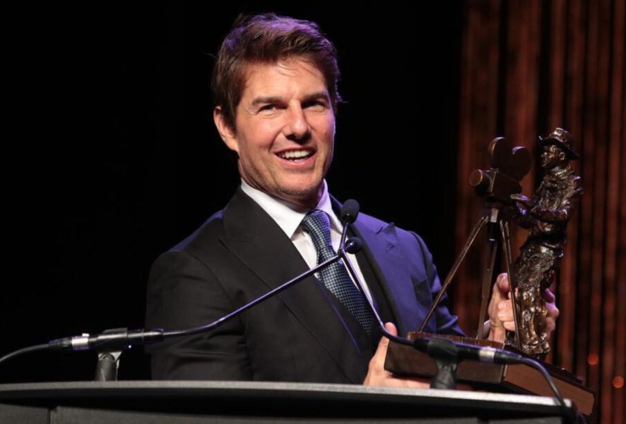 Tom Cruice en la ceremonia de premiación de Motion Picture Pioneers Foundation