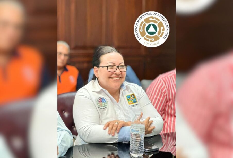 Coordinadora nacional de Protección Civil Laura Velásquez