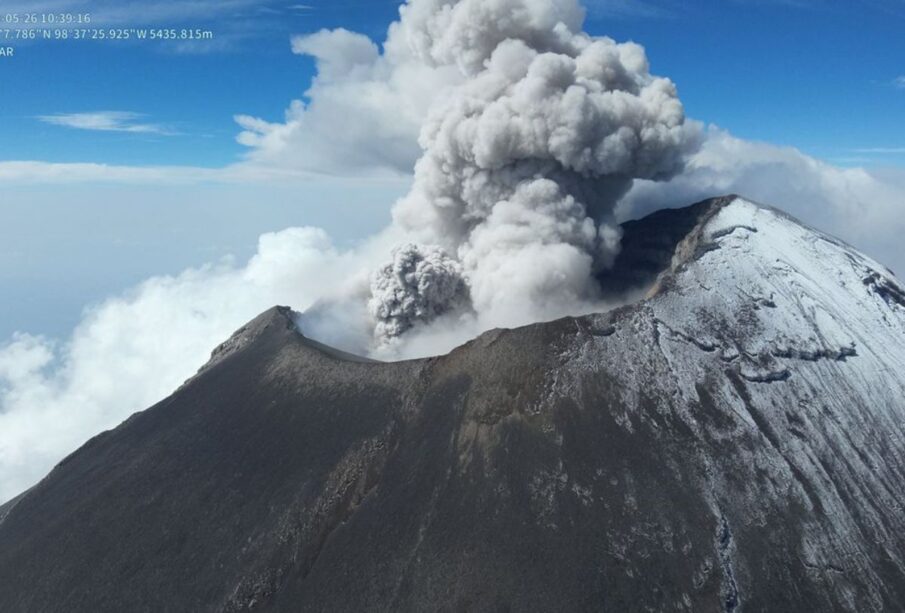 Volcán Popocatépetl, junio 2023