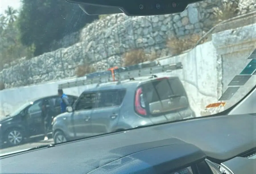 accidente a la altura de costa azul