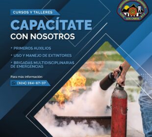 Anuncio de cursos de bomberos