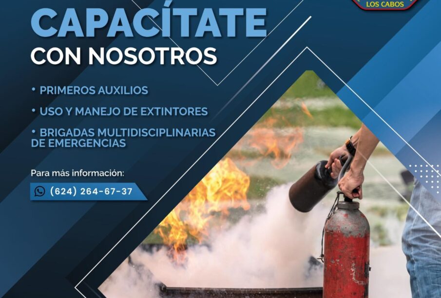 Anuncio de cursos de bomberos