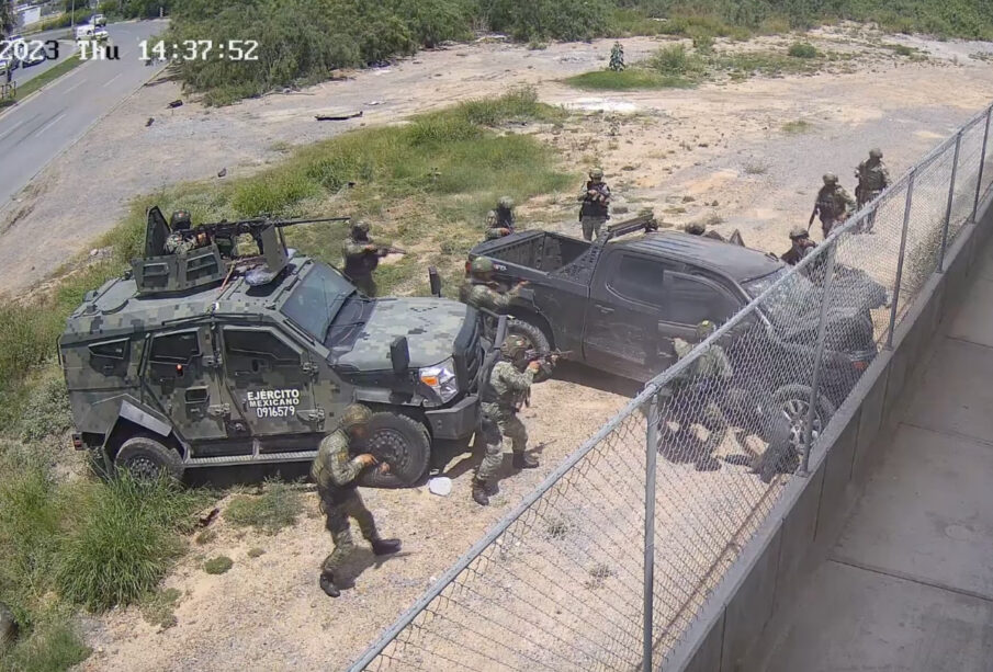 Imágenes del video del Ejército de Nuevo Laredo