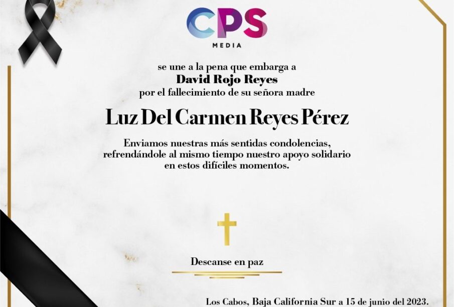 Esquela Luz Del Carmen Reyes