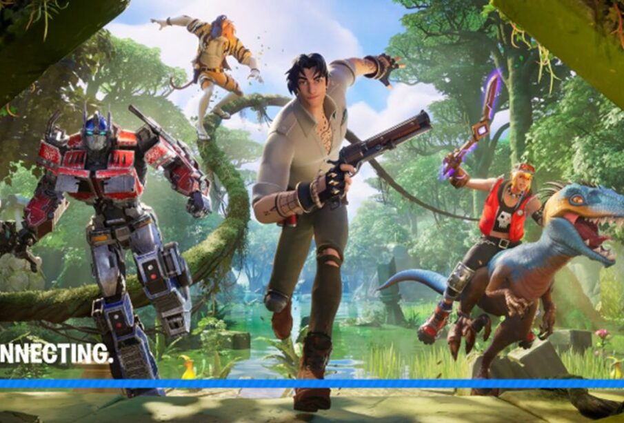 Optimus Prime en pantalla de carga de Fortnite