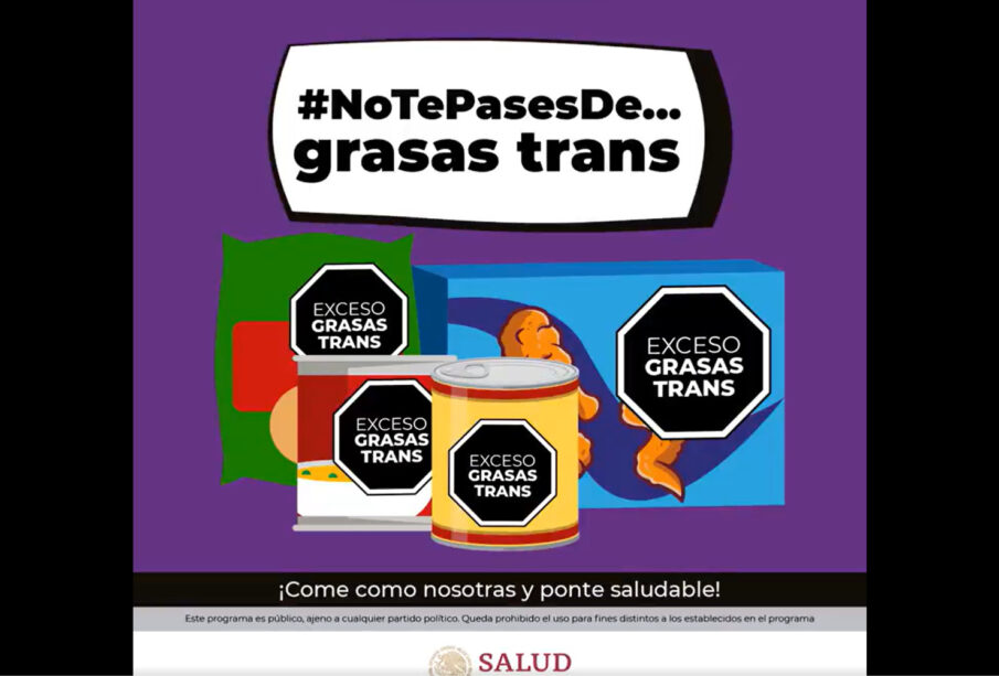 Advertencia sobre grasas trans en México