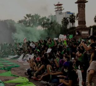 Manifestación en favor del aborto