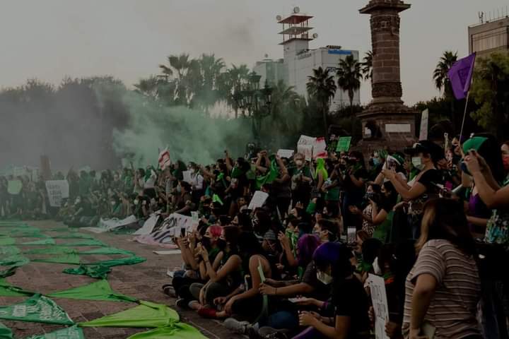 Manifestación en favor del aborto