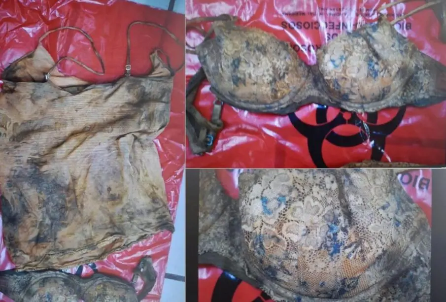 Prendas de la mujer encontrada en fosa clandestina