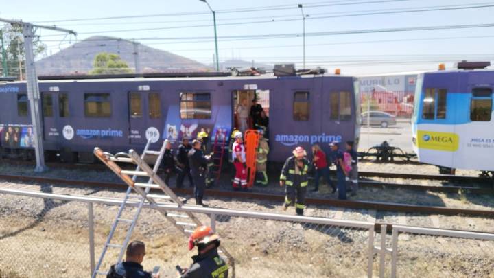 Tren descarrilado en Jalisco