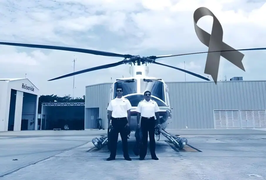 tripulantes fallecidos tras desplome de helicóptero