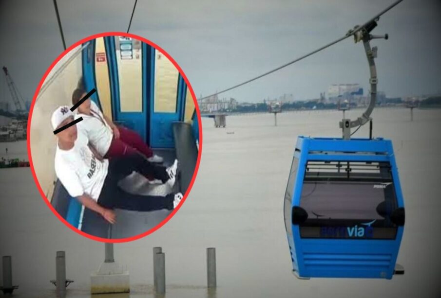 VIRAL: Captan a pareja teniendo relaciones en teleférico