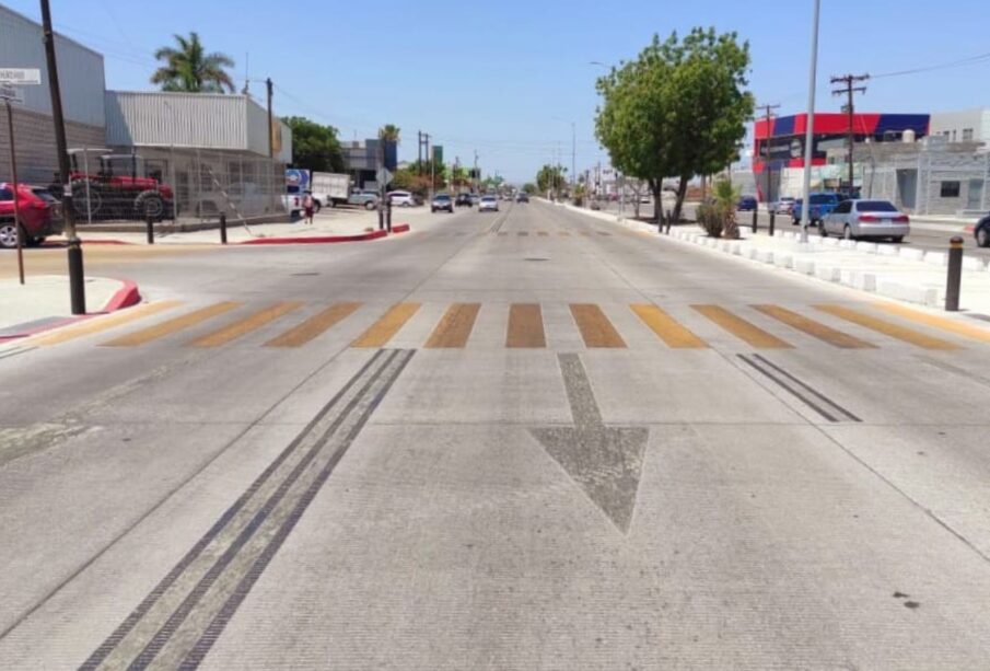 Acceso a la colonia Camino Real en La Paz.