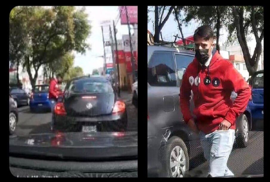 VIDEO: Asaltan automovilista de CDMX, en plena circulación