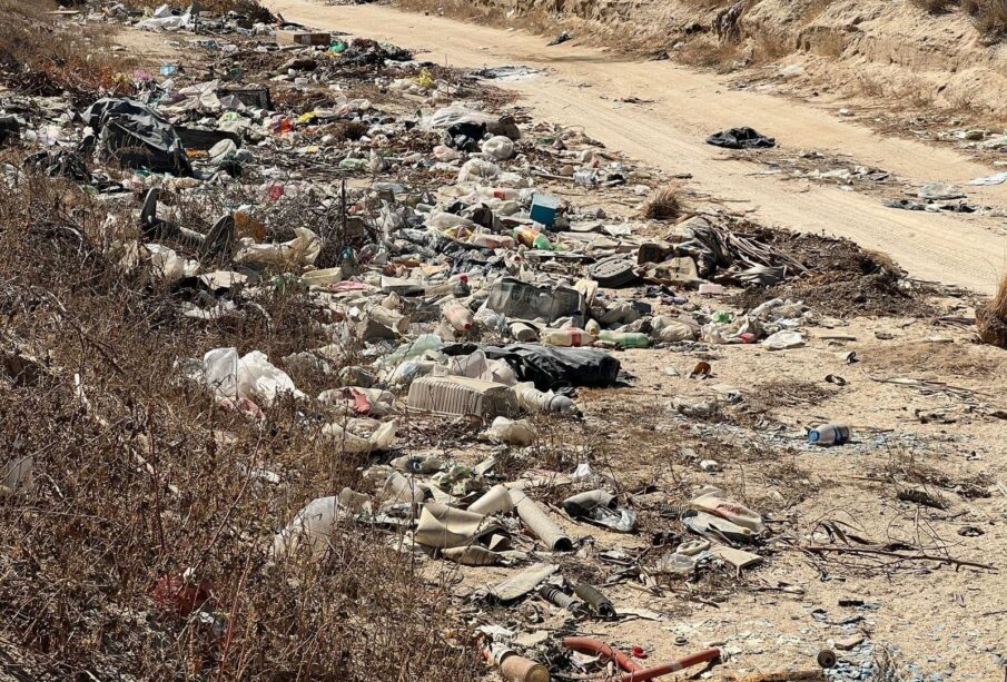 Basura en caminos de terracería