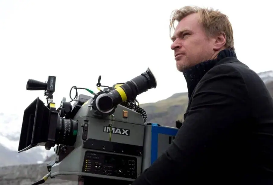 Christopher Nolan grabando