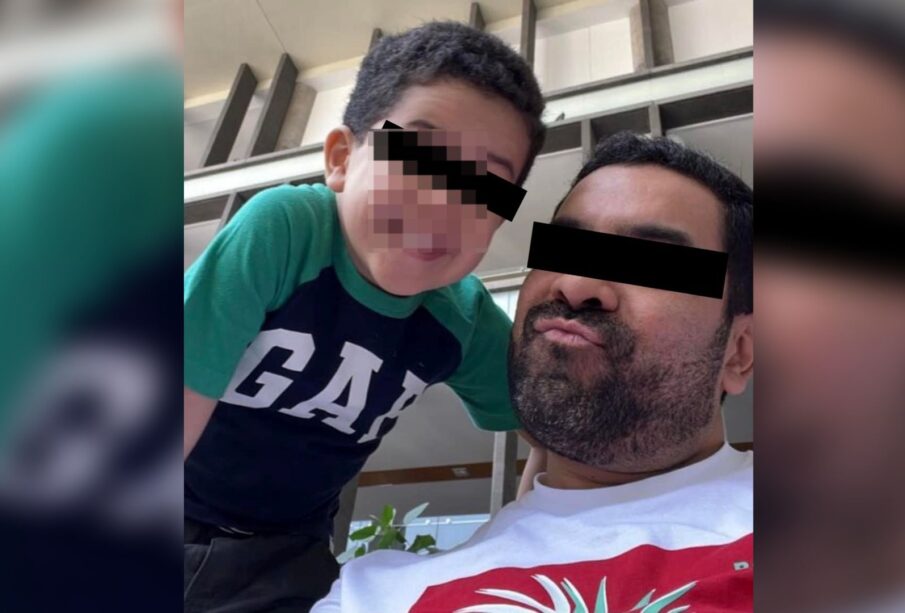 Diego Nicolás de 5 años y su padre