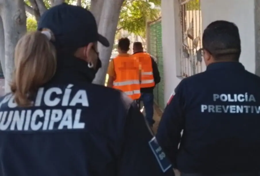 Elementos de la Policía Municipal de La Paz