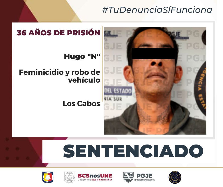 Hugo N sentenciado por el feminicidio de Nayeli Guerrero