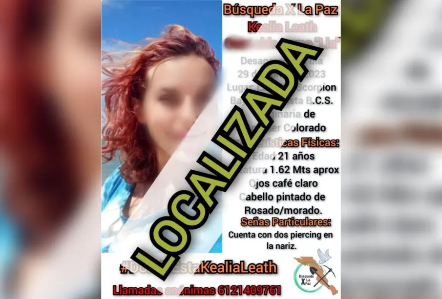 Kealia Leath, una turista americana localizada