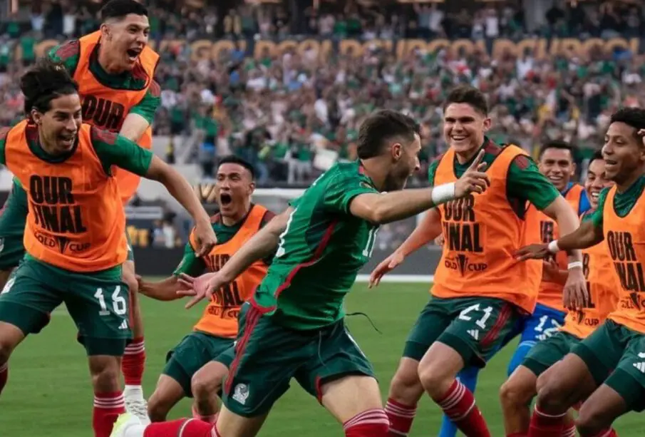 La Selección Mexicana en la Copa Oro el pasado domingo ante Panamá.
