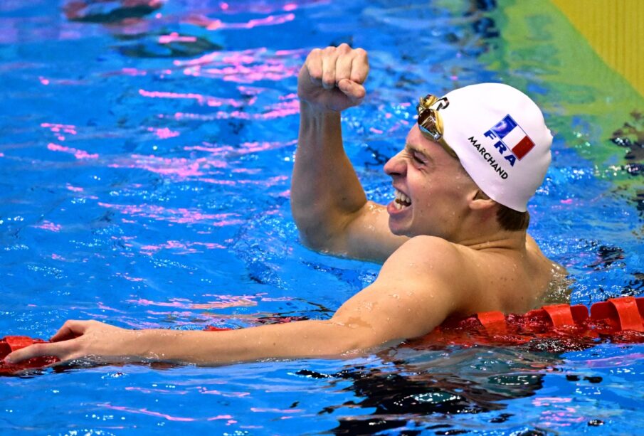 Marchand rompe récord de Michael Phelps en Fukuoka 2023