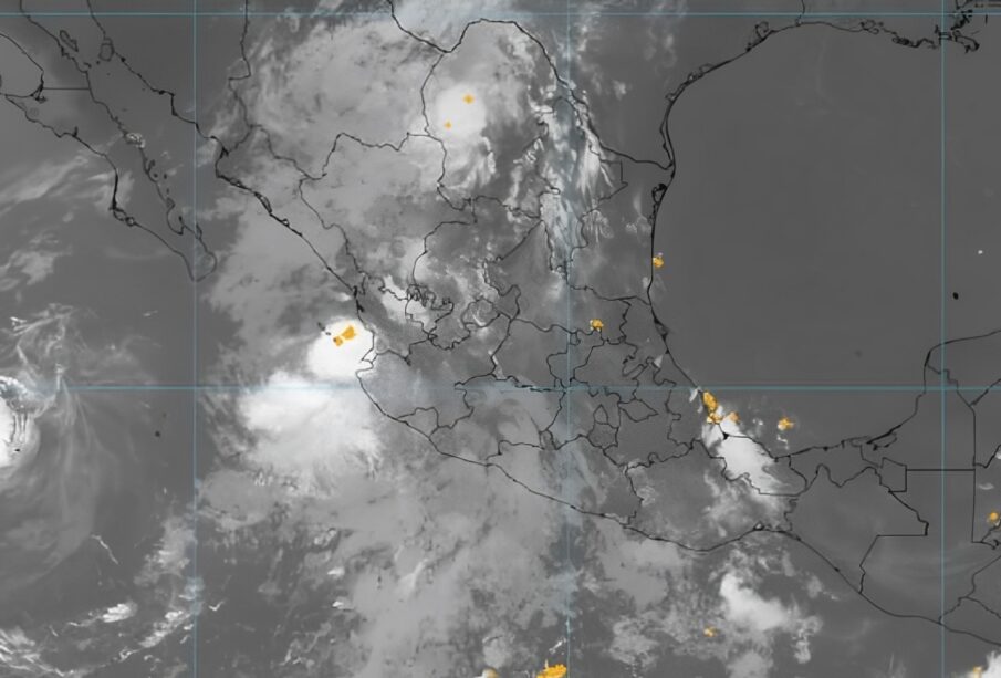 Mapa del ciclón tropical Beatriz de CONAGUA