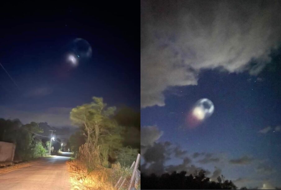 Sorprende objeto luminoso en cielo de Monterrey