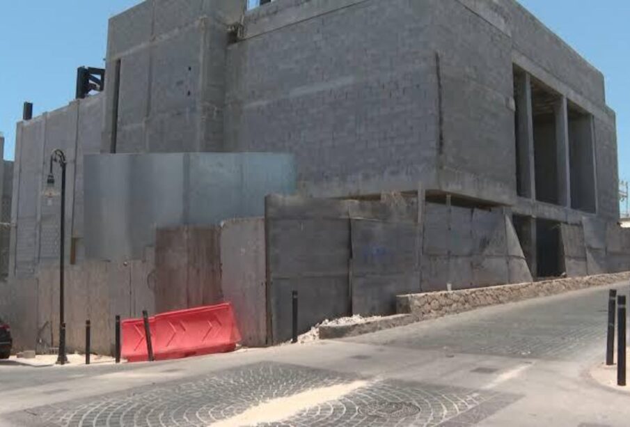 Obra inconclusa en el Teatro Miguel Lomelí Ceseña