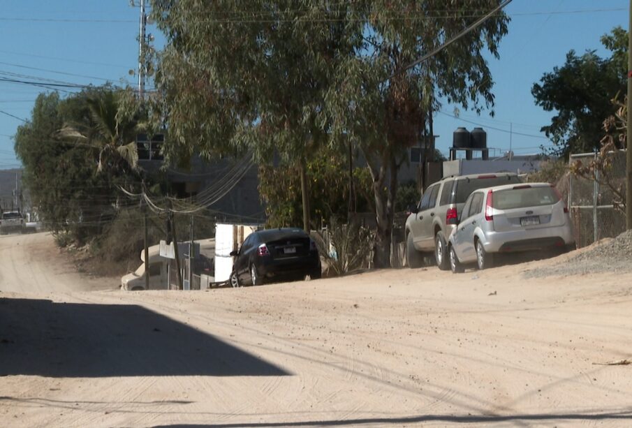 Obras de pavimentación de la calle Girasoles.