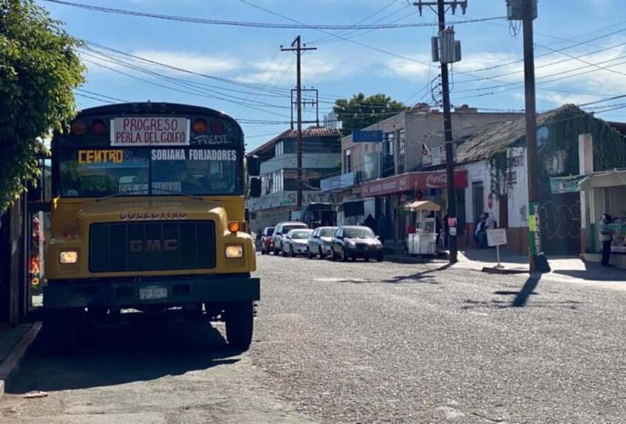 Unidad de transporte público de La Paz