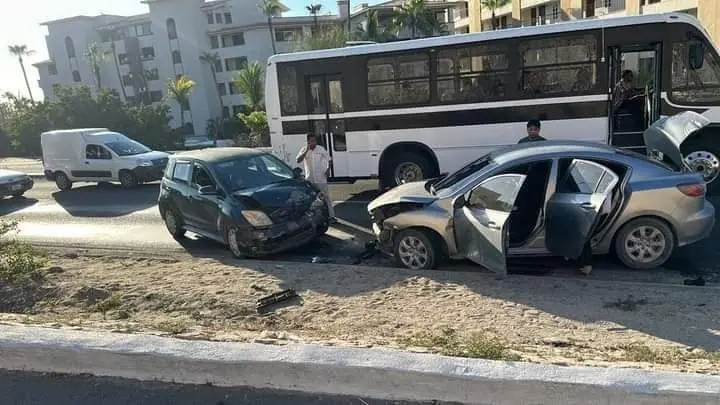 accidente vehicular frontal