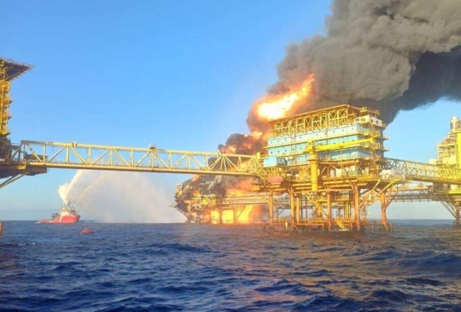 Pemex confirma 6 heridos tras explosión en Campeche